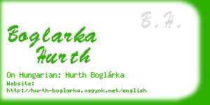 boglarka hurth business card