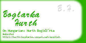 boglarka hurth business card